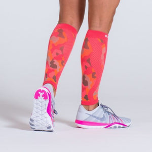 Zeropoint Compression calf sleeves Pink Camo