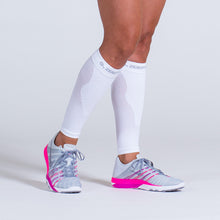 Load image into Gallery viewer, Zeropoint Compression calf sleeves white girl
