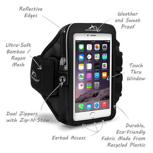 Armpocket Mega i-40 Plus Armband for iPhone 13/12/11 Pro Max/XS Max, 8/7/6 Plus, Galaxy Note 10/S20/S20+
