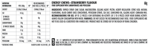 Clif Shot Blok Energy Chews Nutrition strawberry